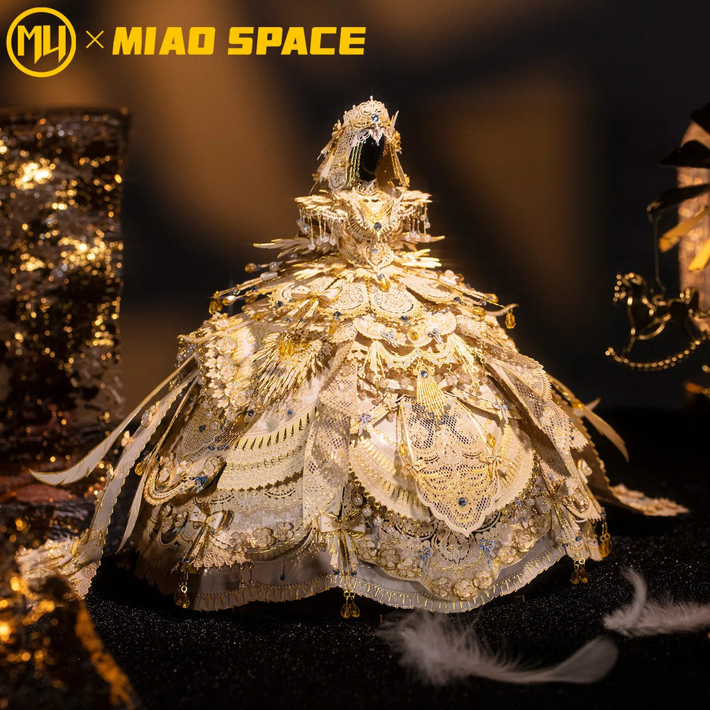 Robe de mariée 3D en métal – Puzzle à assembler – Maquette décorative
