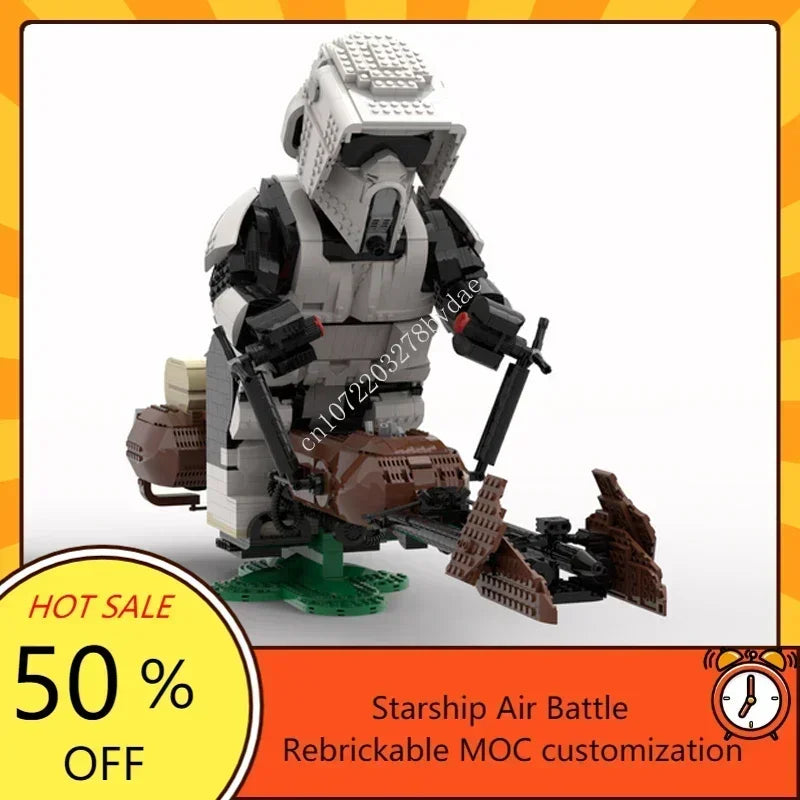 Soldat de l’Espace à Construire – Figurine Géante en Blocs MOC