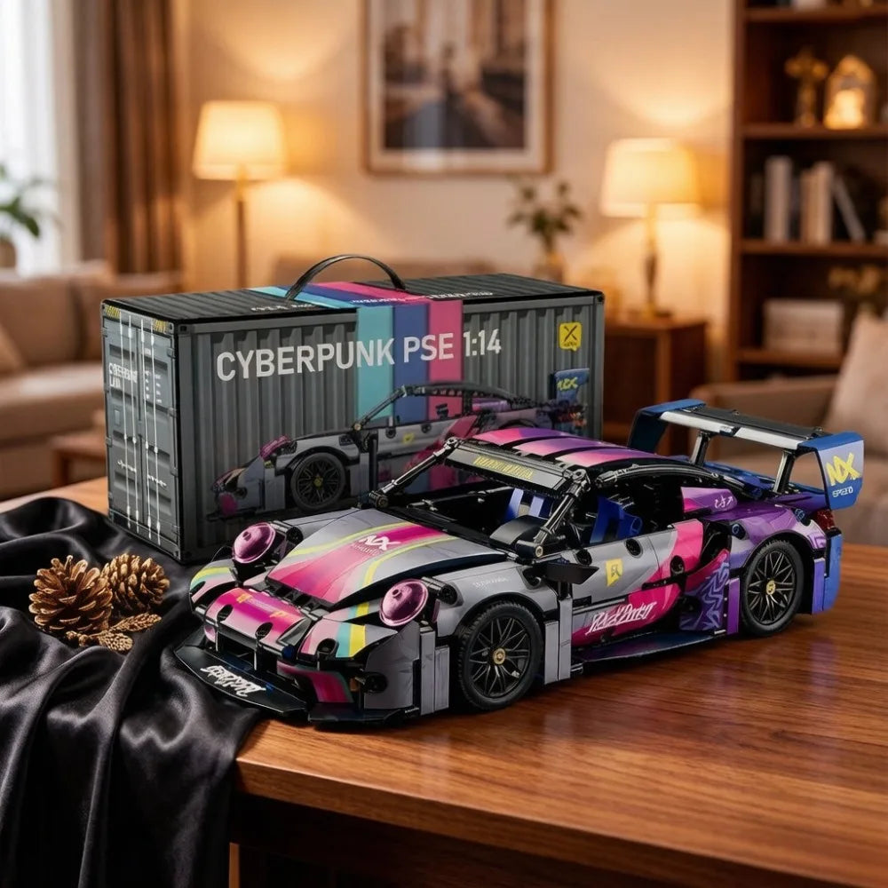 Supercar de Course 1:14 – Maquette en Briques à Construire