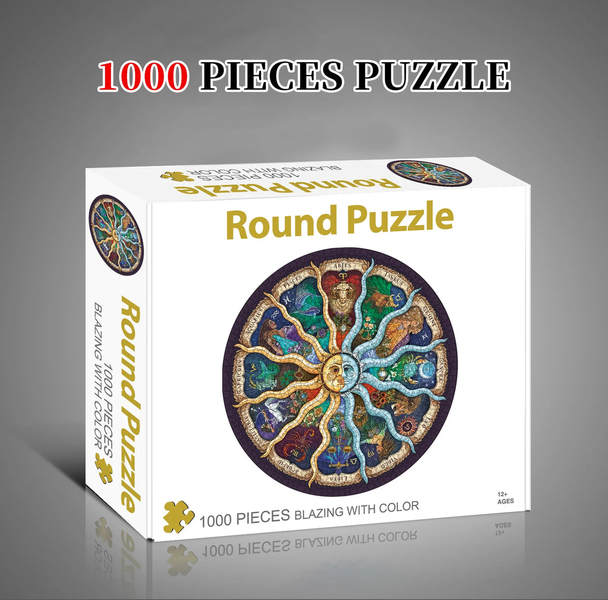 Puzzle rond 1000 pièces – Collection Évasion – 65 cm
