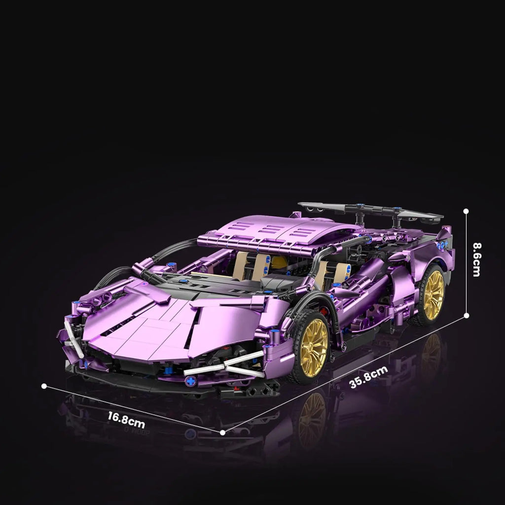 Supercar de Course 1:14 à Construire – 1 465 Pièces – Modèle de Collection