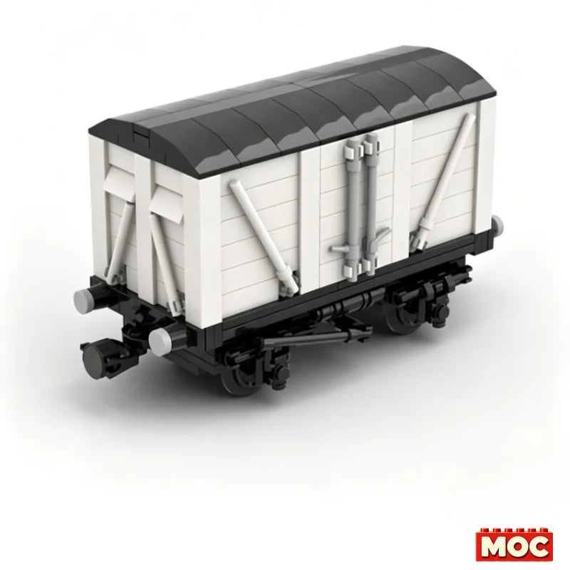 Train de marchandises rétro à construire – 401 pièces – Modèle MOC