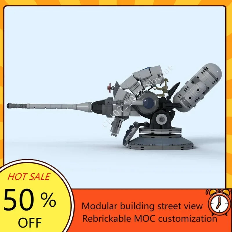Tourelle de défense futuriste à construire – 473 pièces – MOC