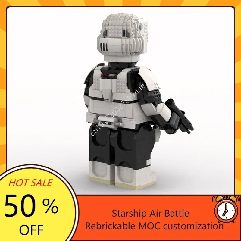 Soldat de l’Espace à Construire – Figurine Géante en Blocs MOC