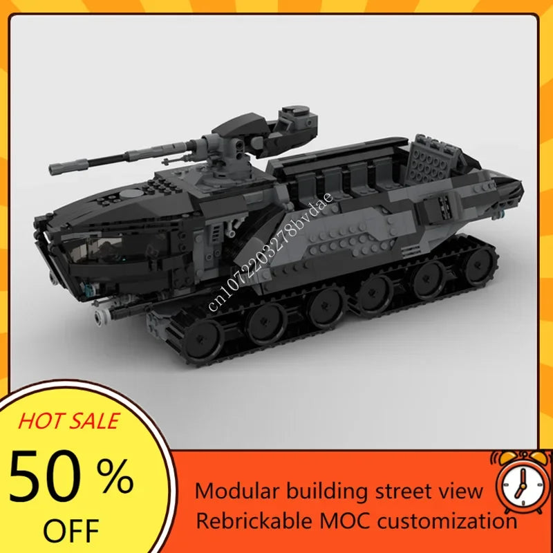 Véhicule d’Artillerie Futuriste MOC – 644 Pièces | Puzzle 3D à Construire