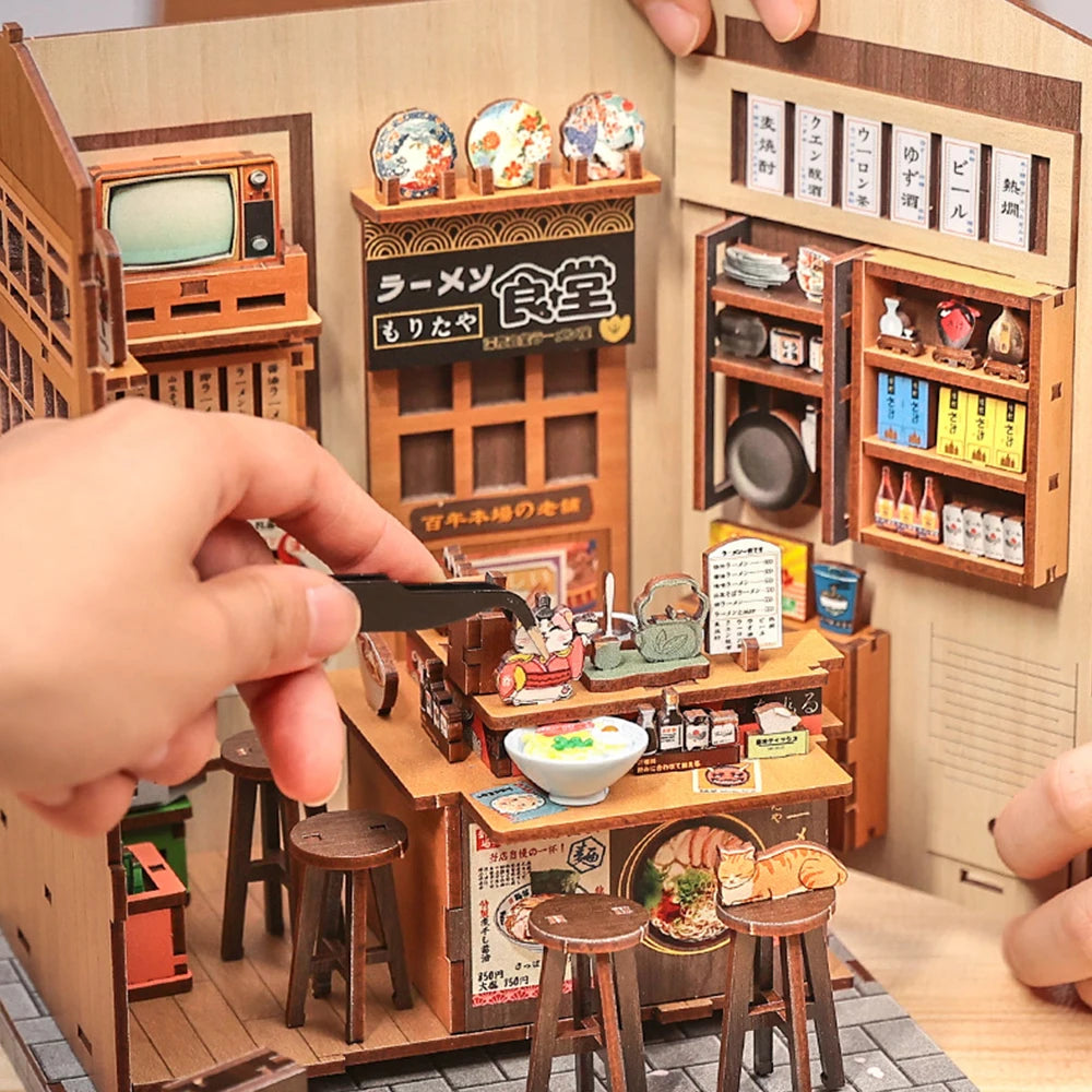 Book Nook Ramen Japonais – Maison Miniature 3D DIY
