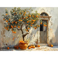 Puzzle artistique – Oranger devant une maison – 500, 1 000, 1 200 ou 2 000 pièces – Décoration et activité relaxante pour adultes