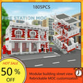 Caserne de Pompiers MOC en Blocs de Construction – 1805 Pièces