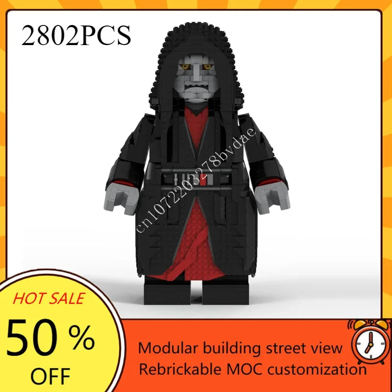 Figurine Empereur Galactique à Construire – Briques de Construction & Modèle de Collection