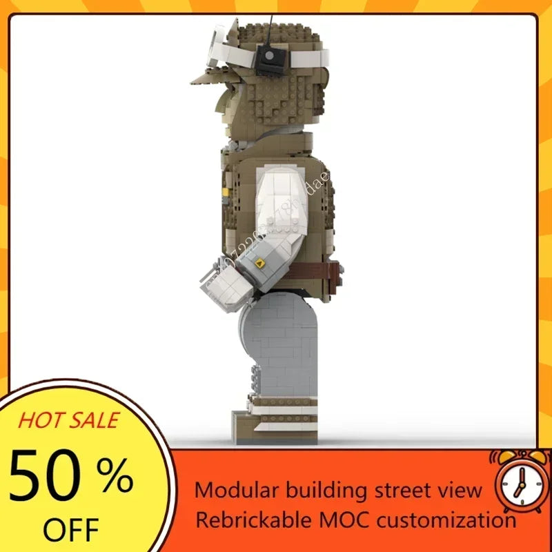 Grande Figurine Guerrier Galactique en Briques à Construire – Modèle MOC