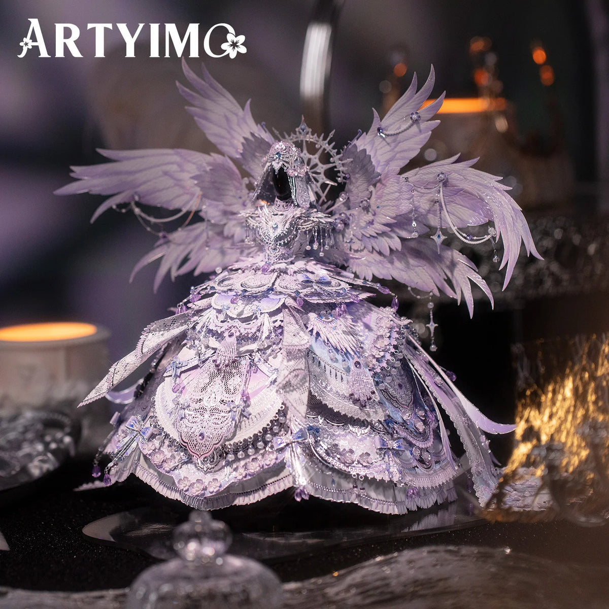 Puzzle 3D Métal Visage Fleuri Yunshang – Kit d’Assemblage DIY – Décoration Artistique