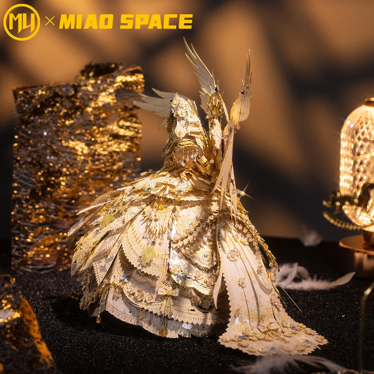 Robe de mariée 3D en métal – Puzzle à assembler – Maquette décorative