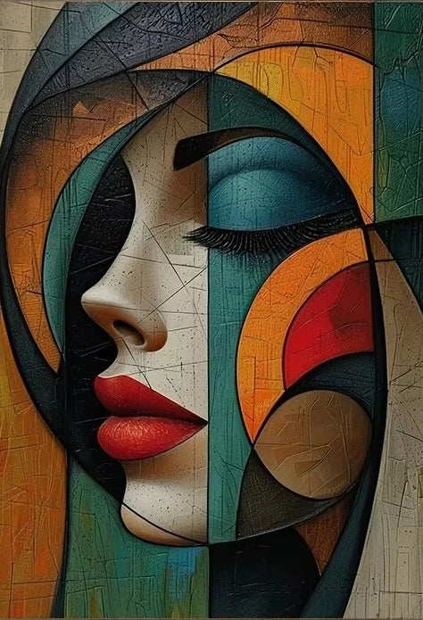 Puzzle Artistique Profil de Femme Abstrait – 500 à 2000 Pièces
